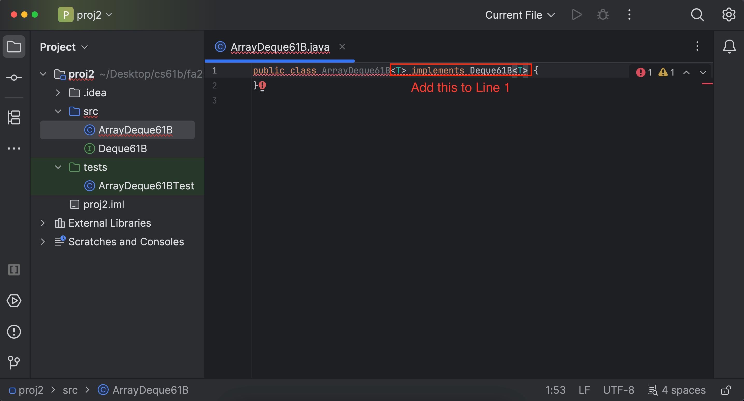 Add generic type and implements