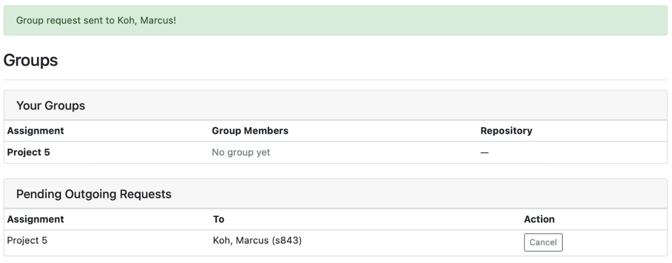 Beacon Send Request.