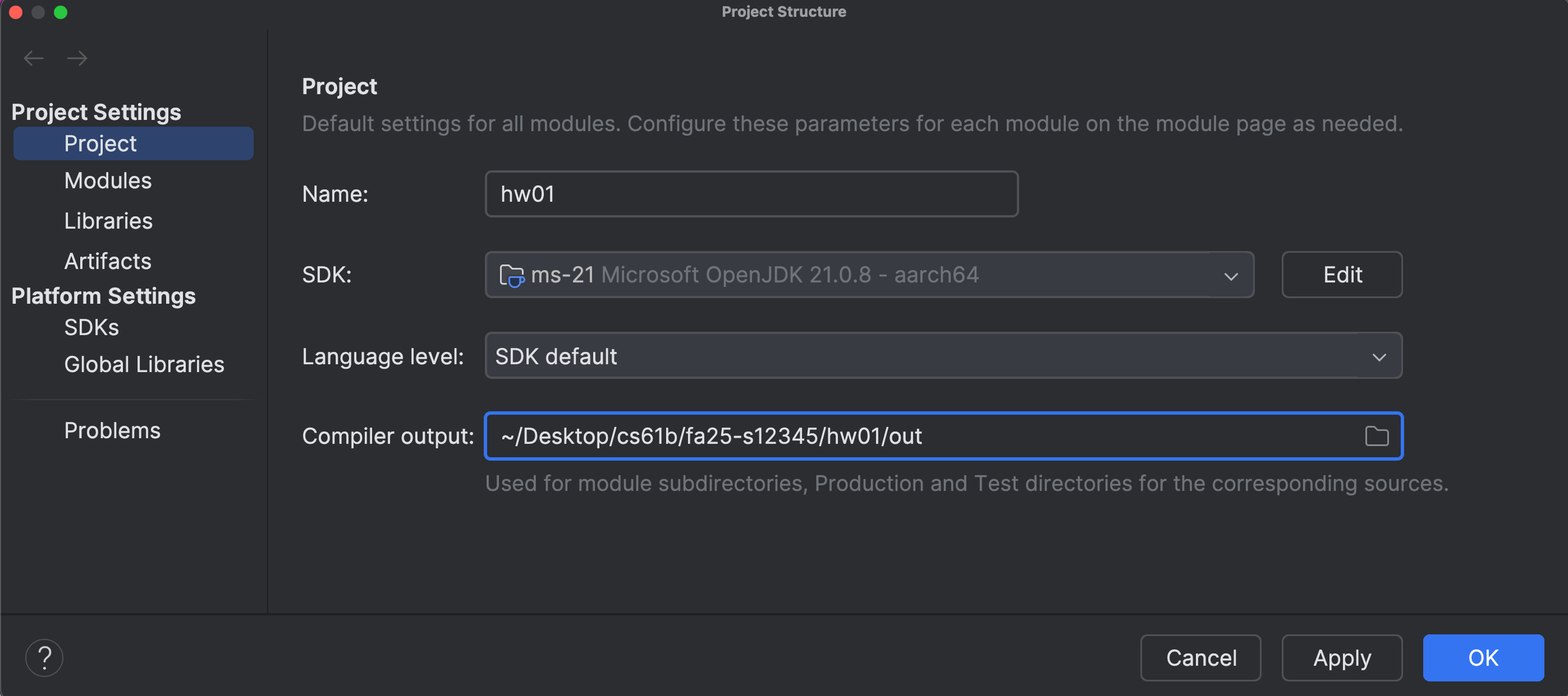 IntelliJ Specifying Out
